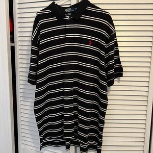 Polo shirt, sz xxl, black and white, great condition